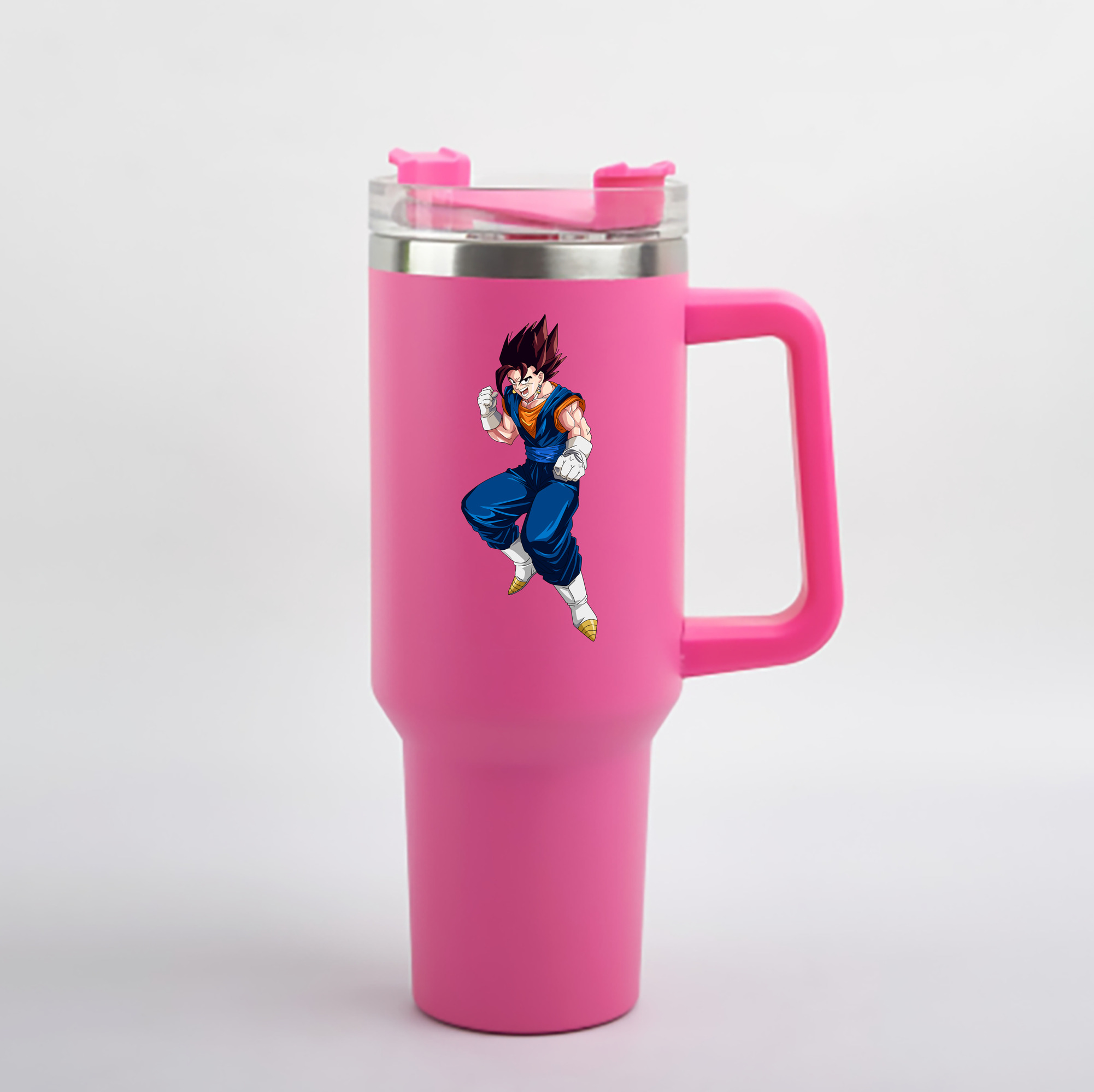 （画像用） ドラゴンボール 孫 悟飯（そんごはん）DRAGON BALL Son Gohan 1200mL車用タンブラー - クリスタルステッカー（プラスチックストロー付き）